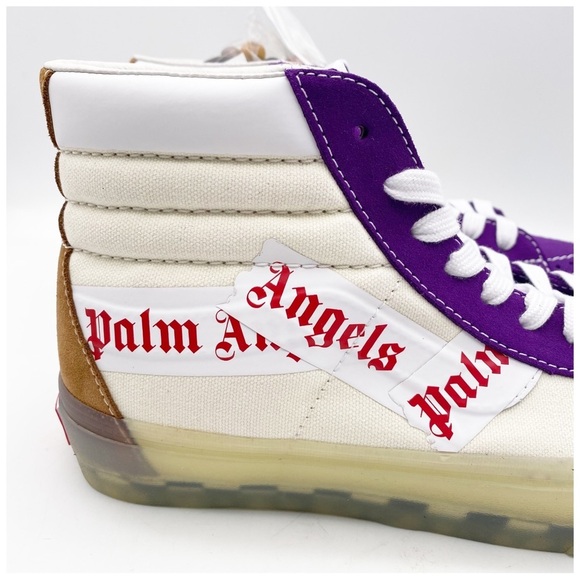 Vans Palm Angels Purple/Chipmunk SK8-Hi Reissue Sneakers - Picture 10 of 13